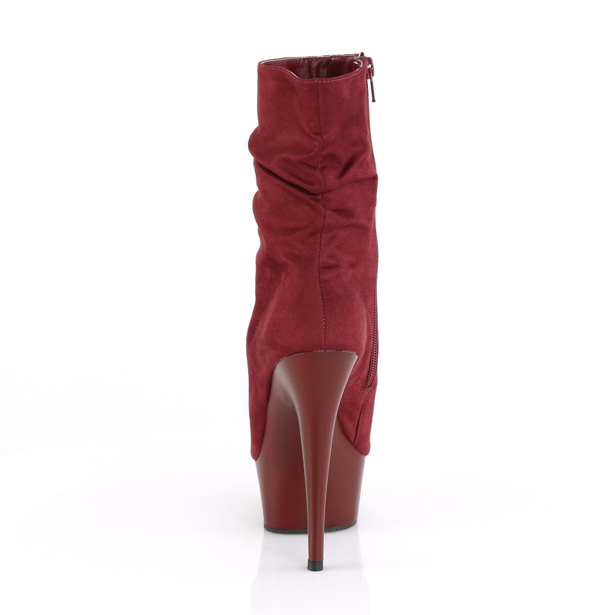 Pleaser Bottines pour femmes DELIGHT-1031 Bourgogne Faux Suisse / Bourgogne Matte