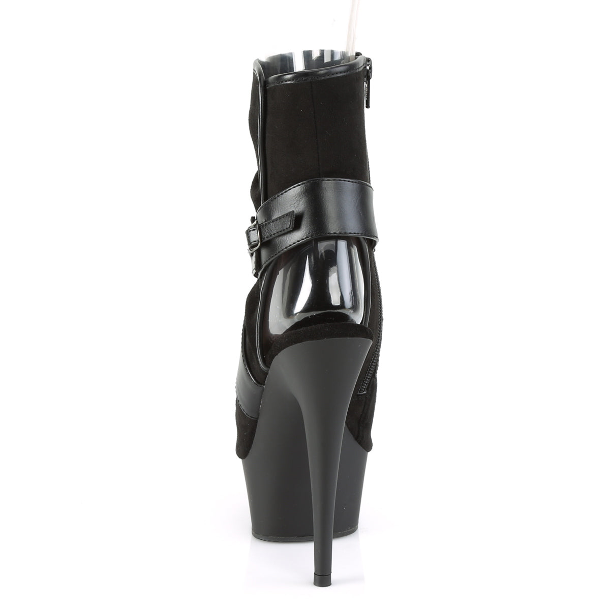 Pleaser Bottines pour femmes DELIGHT-1034 BLK FAUX SUDE-FAUX CUIR / BLK MATTE