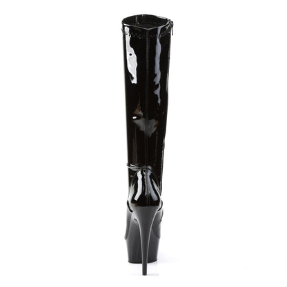 Pleaser Bottes pour femmes DELIGHT-2000 blk str pat / blk