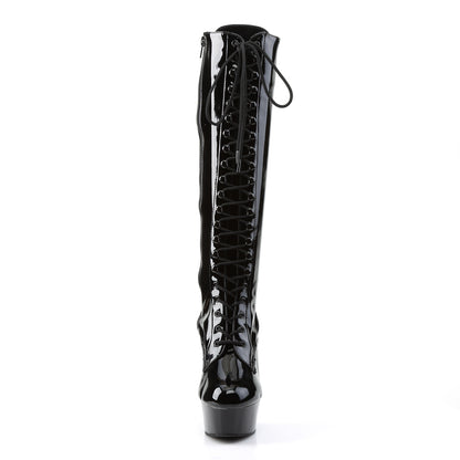Pleaser Bottes pour femmes DELIGHT-2023 blk str pat / blk