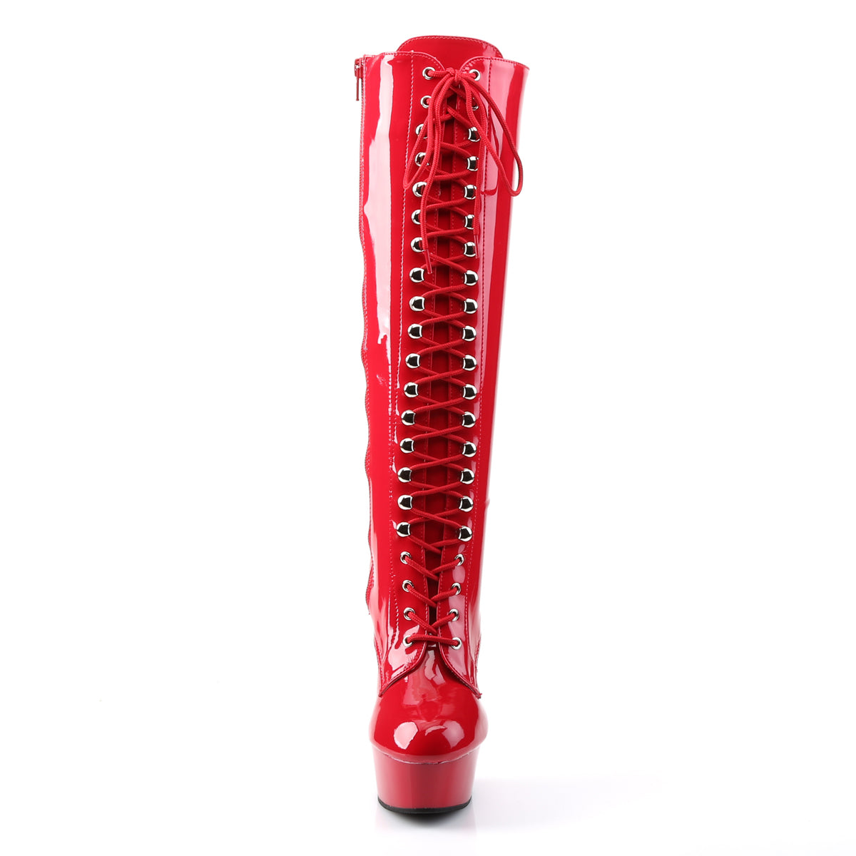 Pleaser Bottes pour femmes DELIGHT-2023 rouge str pat / rouge