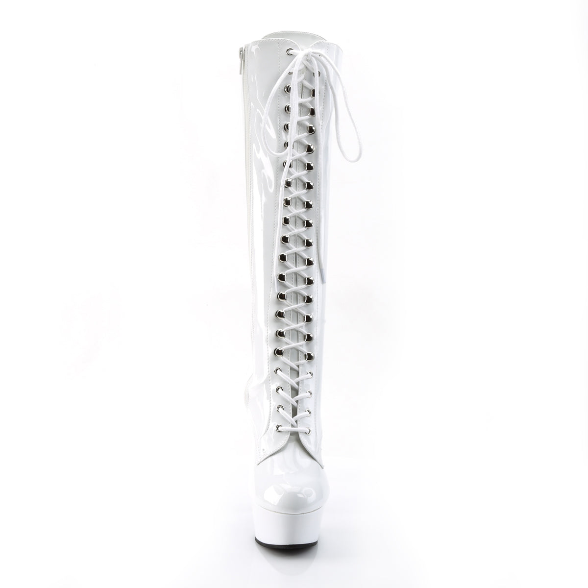 Pleaser Bottes pour femmes DELIGHT-2023 wht str pat / wt