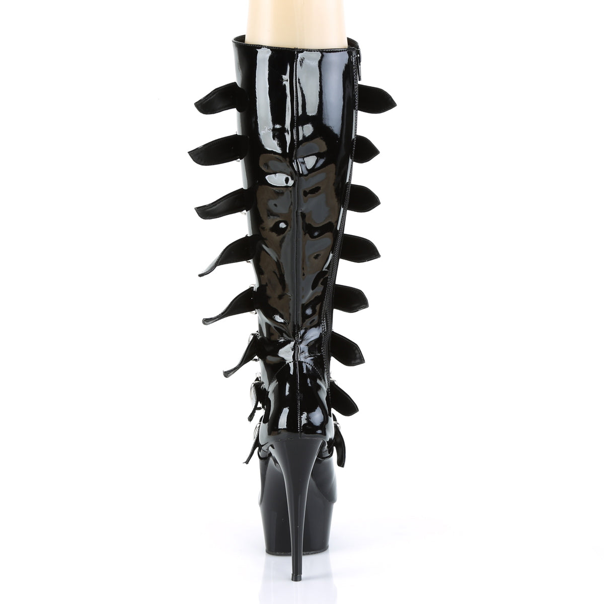 Pleaser Bottes pour femmes DELIGHT-2049 BLK PAT / BLK
