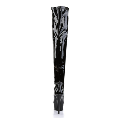 Pleaser Bottes pour femmes DELIGHT-3000 blk str pat / blk