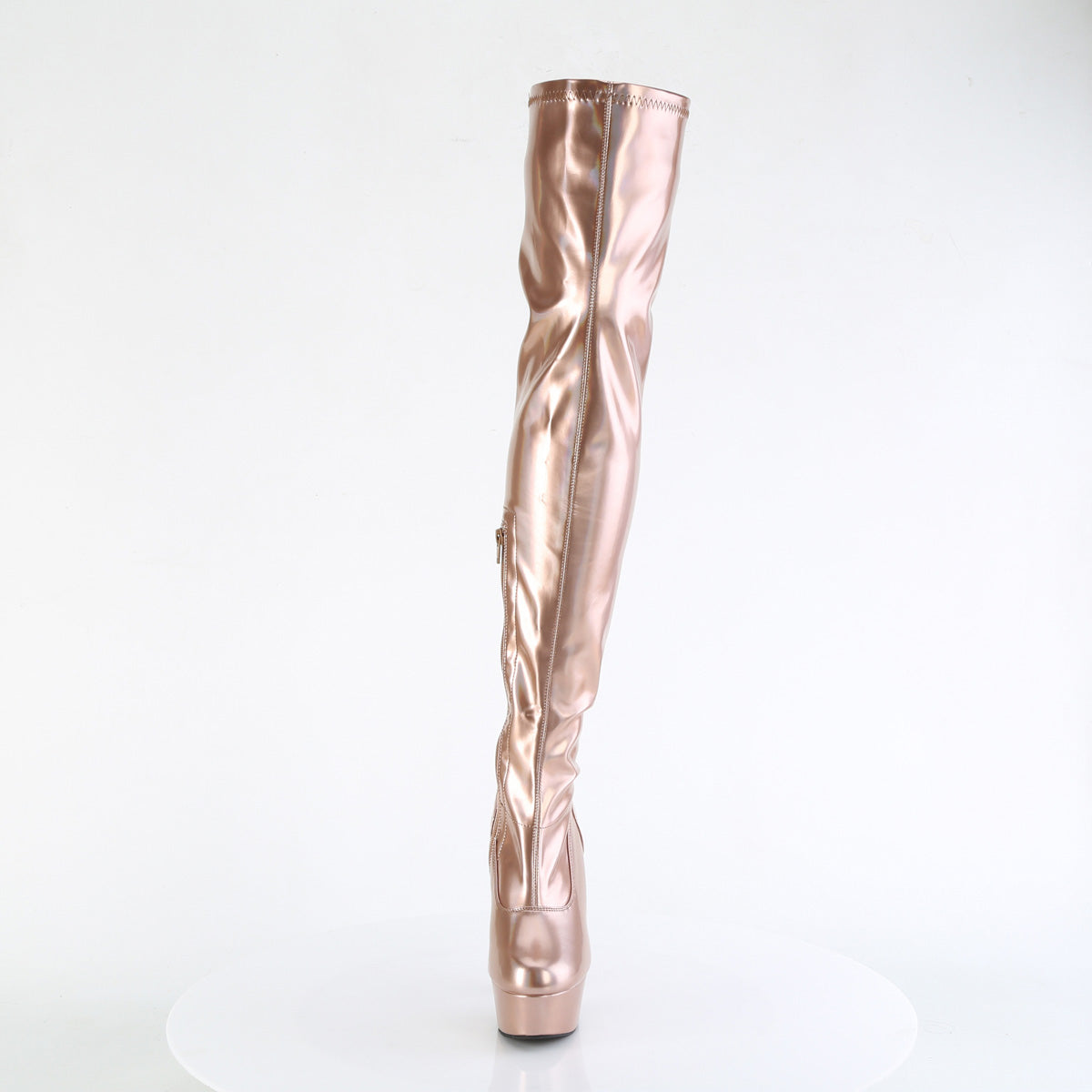 Pleaser   DELIGHT-3000hwr hologramme en or rose pu / m