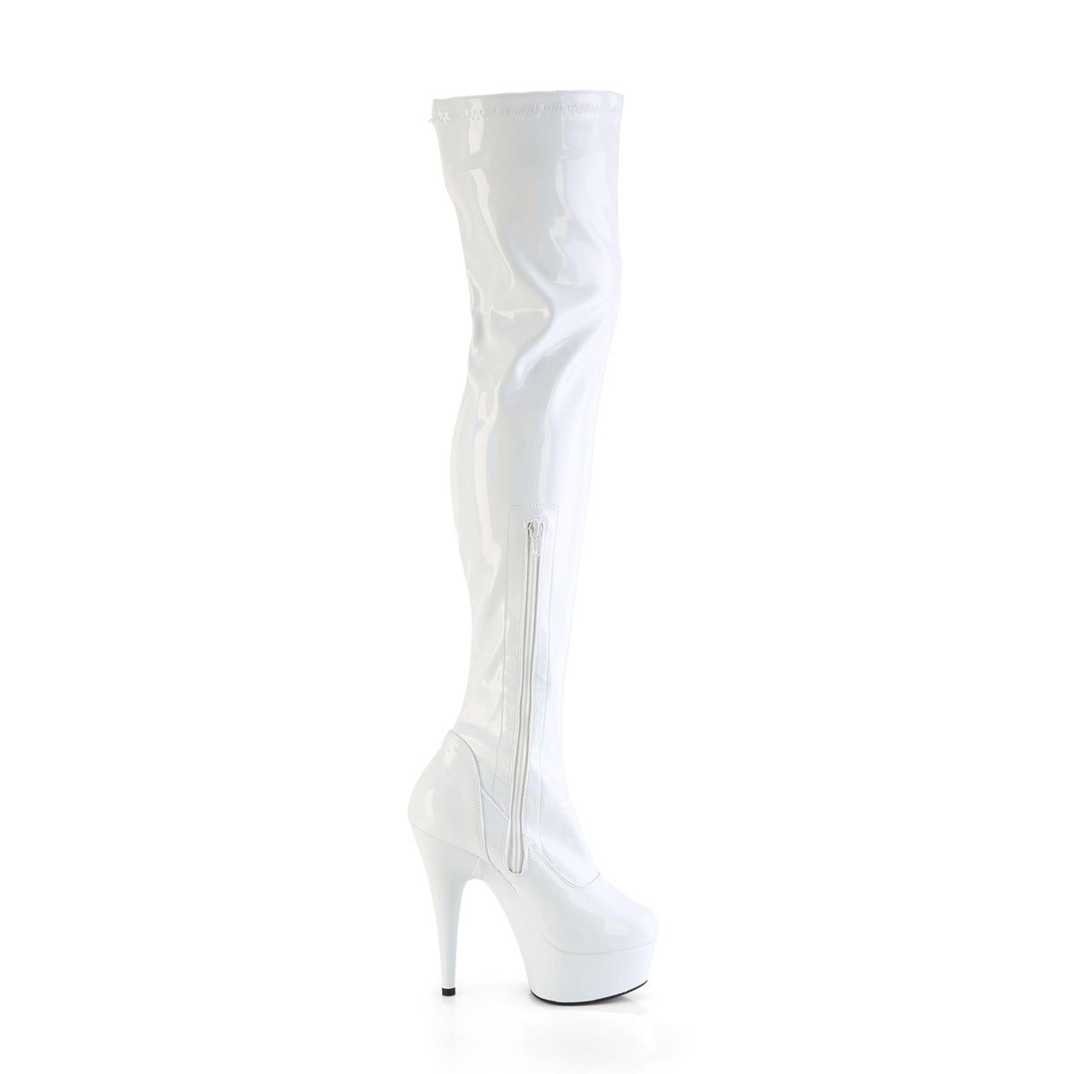 Pleaser   DELIGHT-3000hwr wht hologramme pat / m