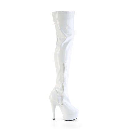 Pleaser   DELIGHT-3000hwr wht hologramme pat / m