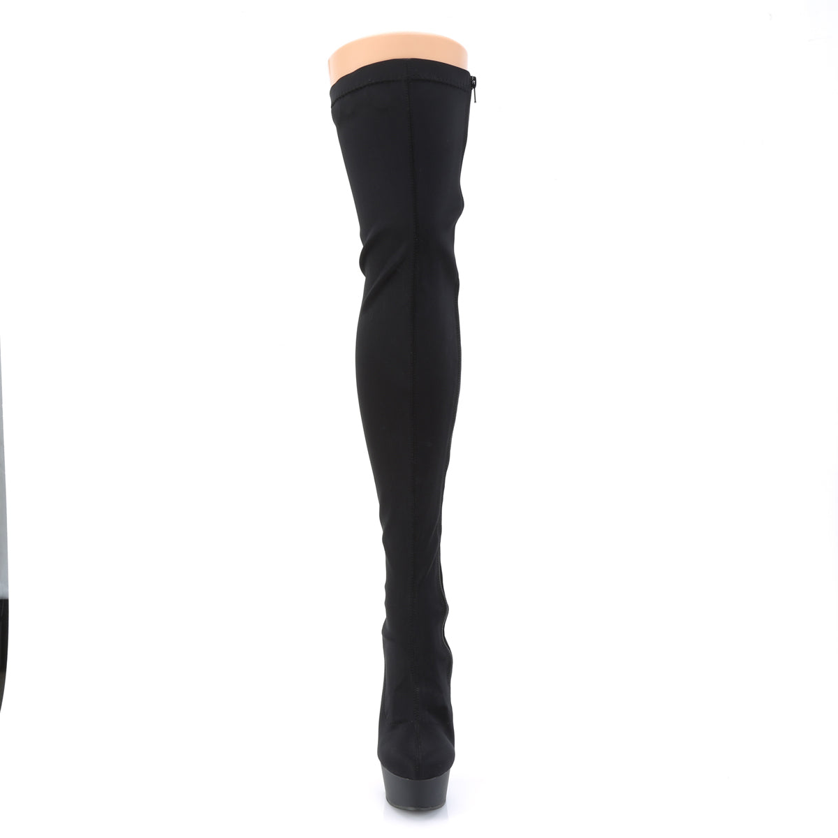 Pleaser Bottes pour femmes DELIGHT-3003 blk lycra / blk mat
