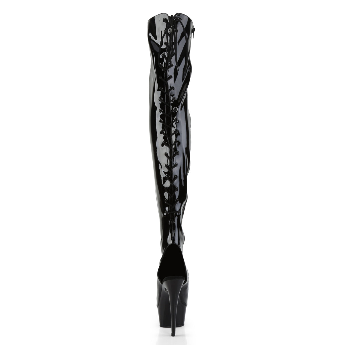 Pleaser Bottes pour femmes DELIGHT-3017 blk str pat / blk