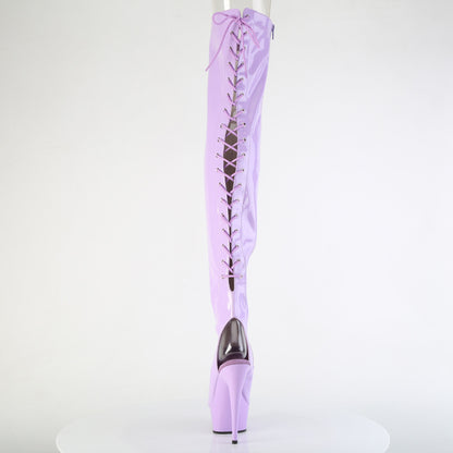 Pleaser Women's Platform Shoes DELIGHT-3017 Lavender Str. Pat/Lavender