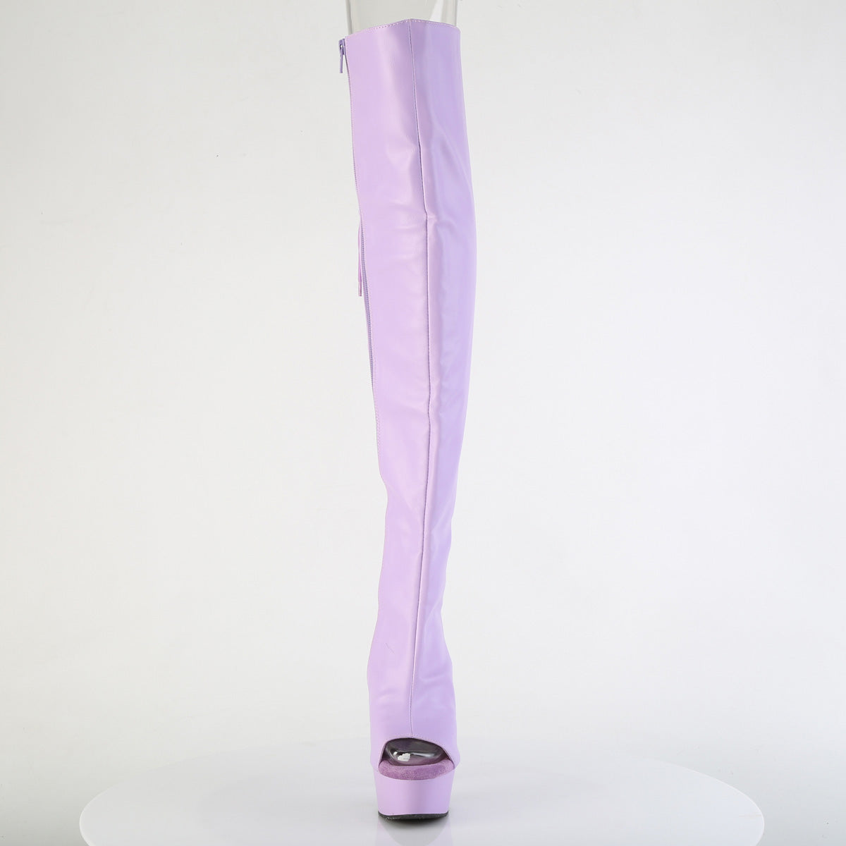 Pleaser Women's Platform Shoes DELIGHT-3019 Lavender Faux Leather/Lavender Matte