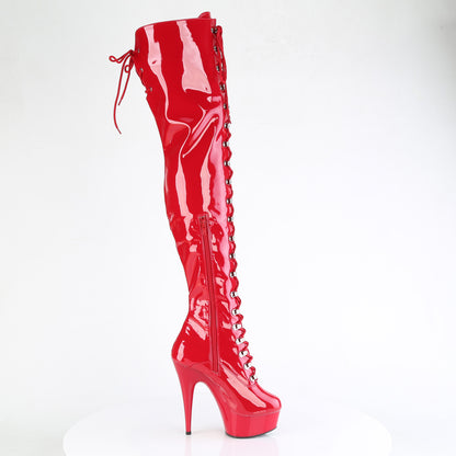 Pleaser   DELIGHT-3022 Red Str Pat / Red
