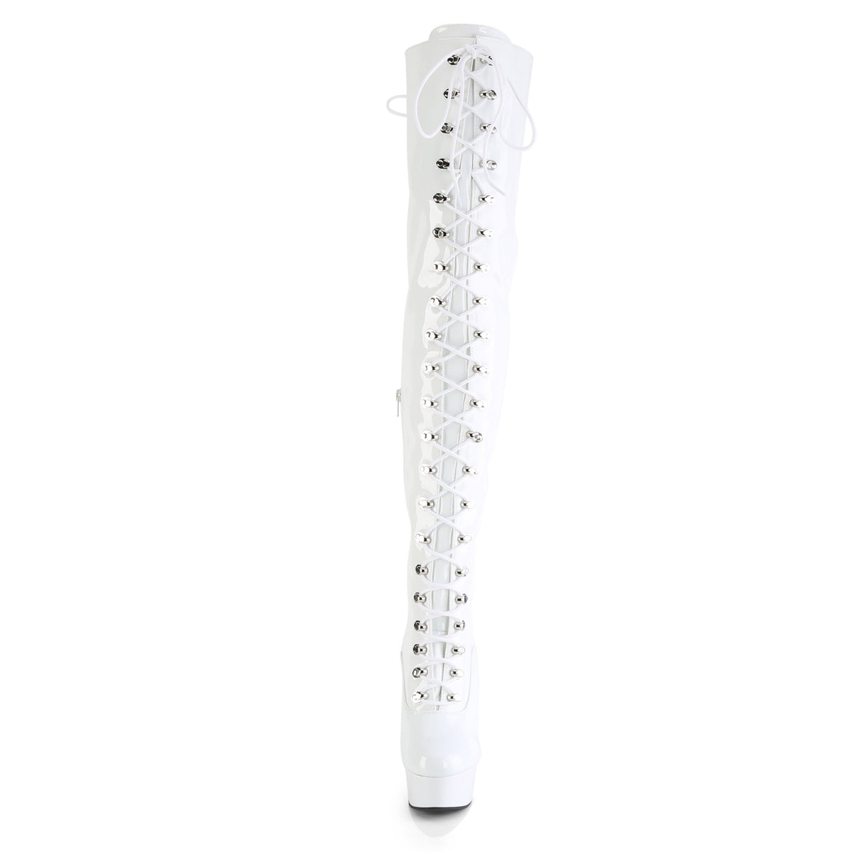 Pleaser   DELIGHT-3022 WHT STR PAT / WHT