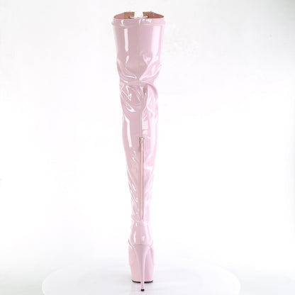 Pleaser  Des bottes DELIGHT-3027 B. rose-wht str. Pat / b. Rose