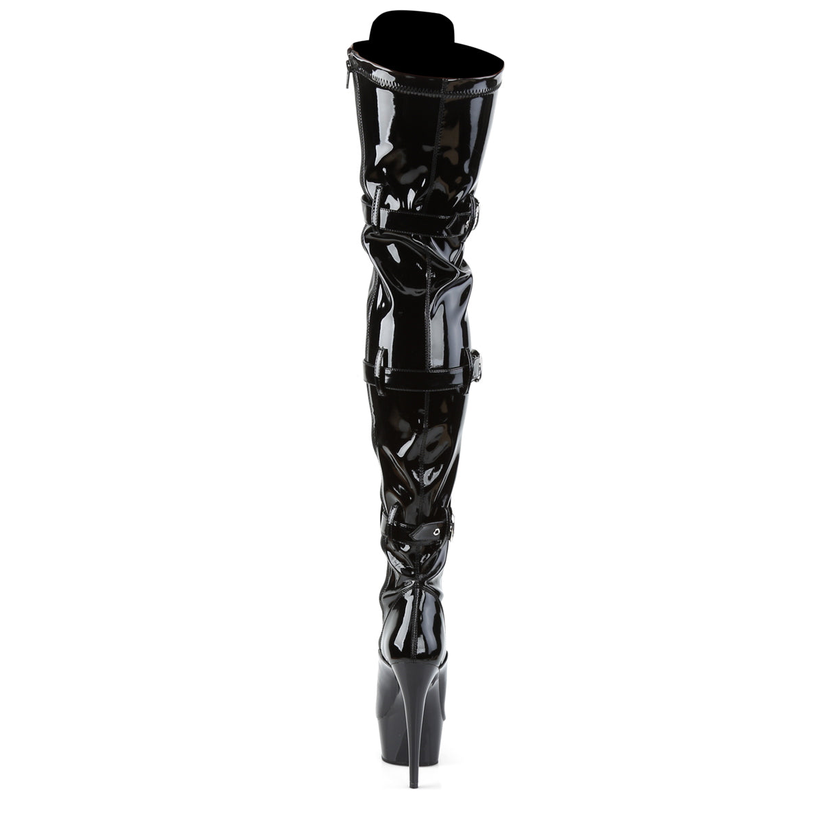 Pleaser Bottes pour femmes DELIGHT-3028 blk str pat / blk