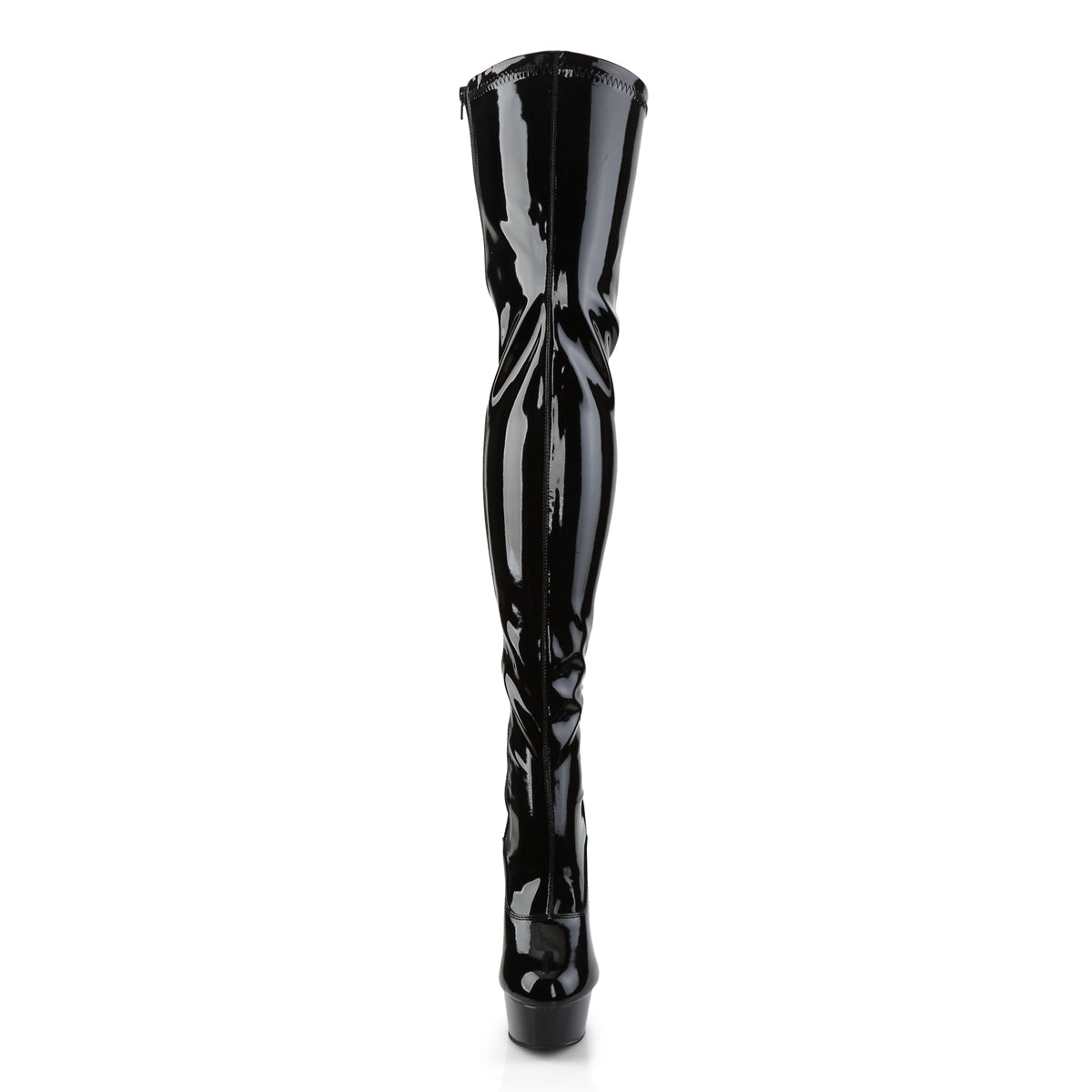Pleaser Bottes pour femmes DELIGHT-3063 blk str pat / blk