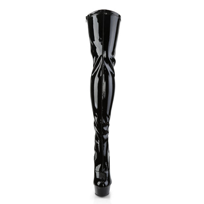 Pleaser Bottes pour femmes DELIGHT-3063 blk str pat / blk