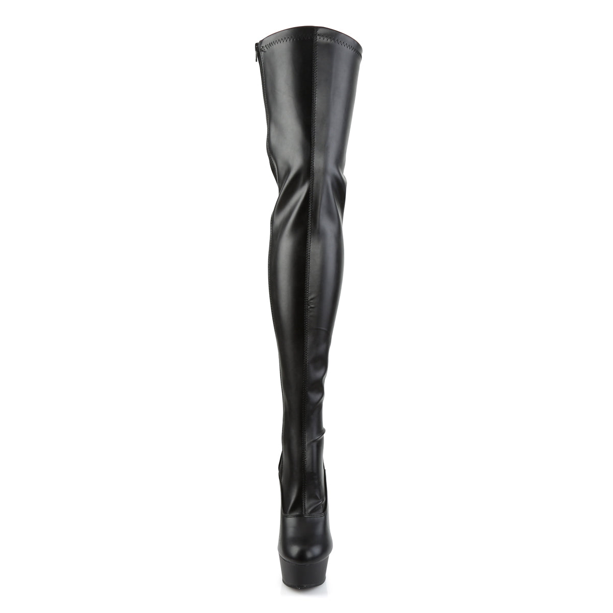 Pleaser Bottes pour femmes DELIGHT-3063 BLK STOR FAUX CUIR / BLK