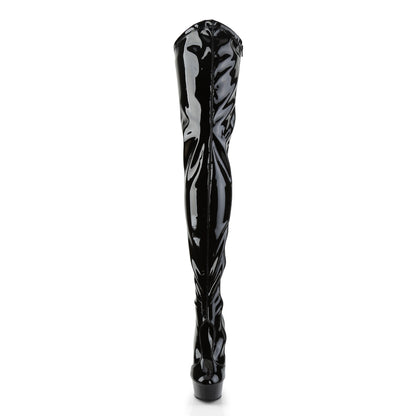 Pleaser Bottes pour femmes DELIGHT-4000 blk str pat / blk