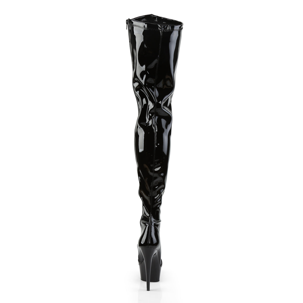 Pleaser Bottes pour femmes DELIGHT-4000 blk str pat / blk