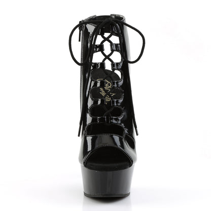 Pleaser Bottines pour femmes DELIGHT-600-20 blk / blk