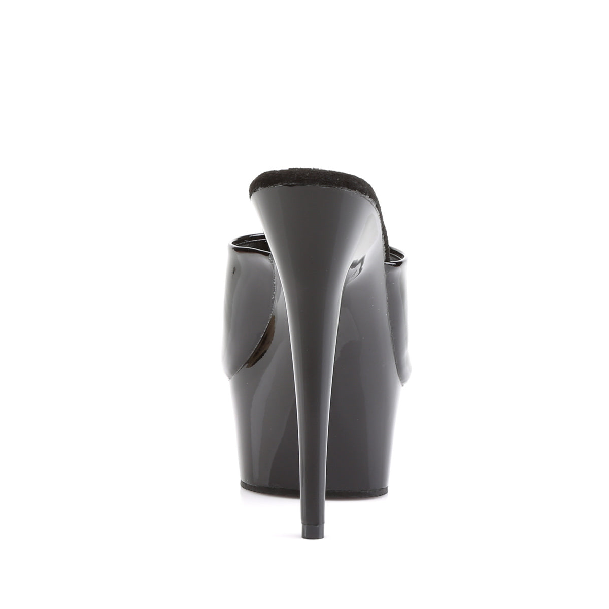 Pleaser Sandales pour femmes DELIGHT-601 BLK PAT / BLK
