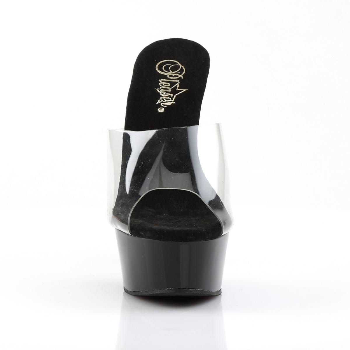 Pleaser Womens Sandals DELIGHT-601 Clr/Blk