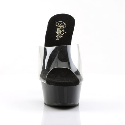 Pleaser Sandales pour femmes DELIGHT-601 CLR / BLK