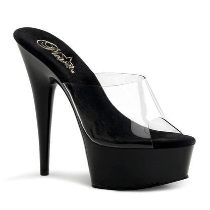 Pleaser Sandales pour femmes DELIGHT-601 CLR / BLK