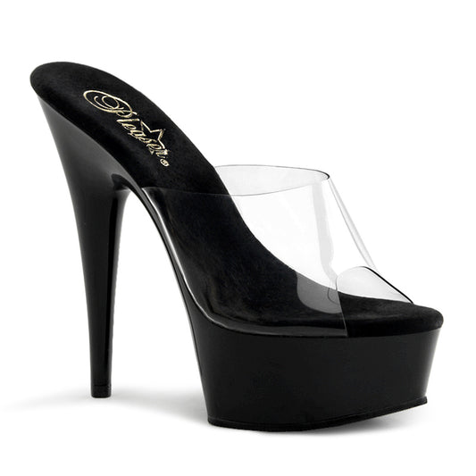 Pleaser Sandales pour femmes DELIGHT-601 CLR / BLK