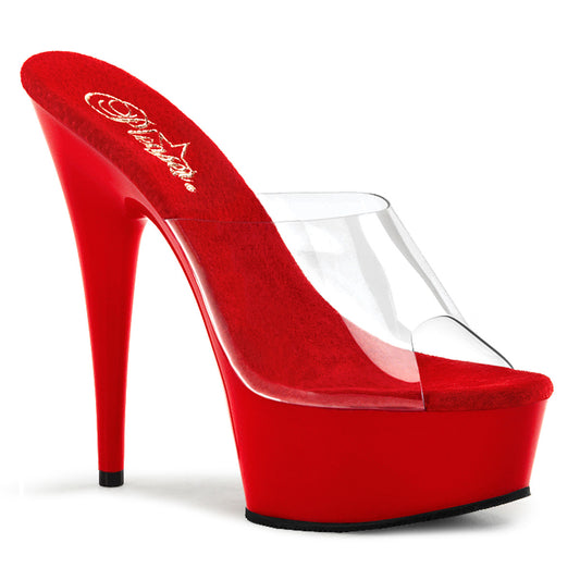 Pleaser Sandales pour femmes DELIGHT-601 CLR / ROUGE