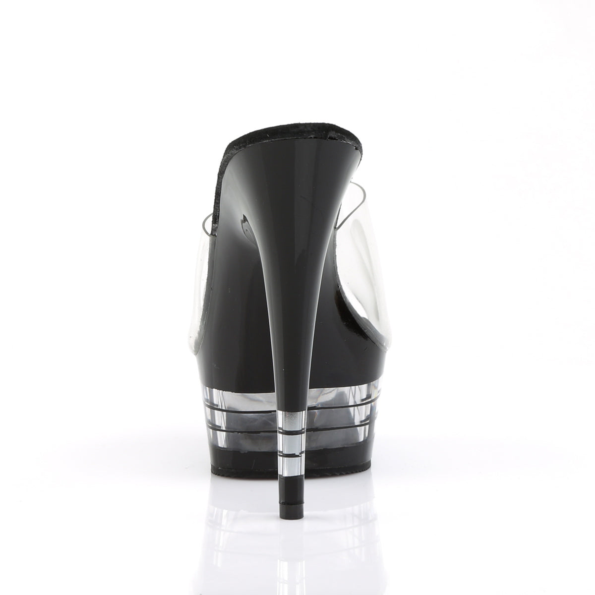 Pleaser Sandales pour femmes DELIGHT-601ln CLR / BLK