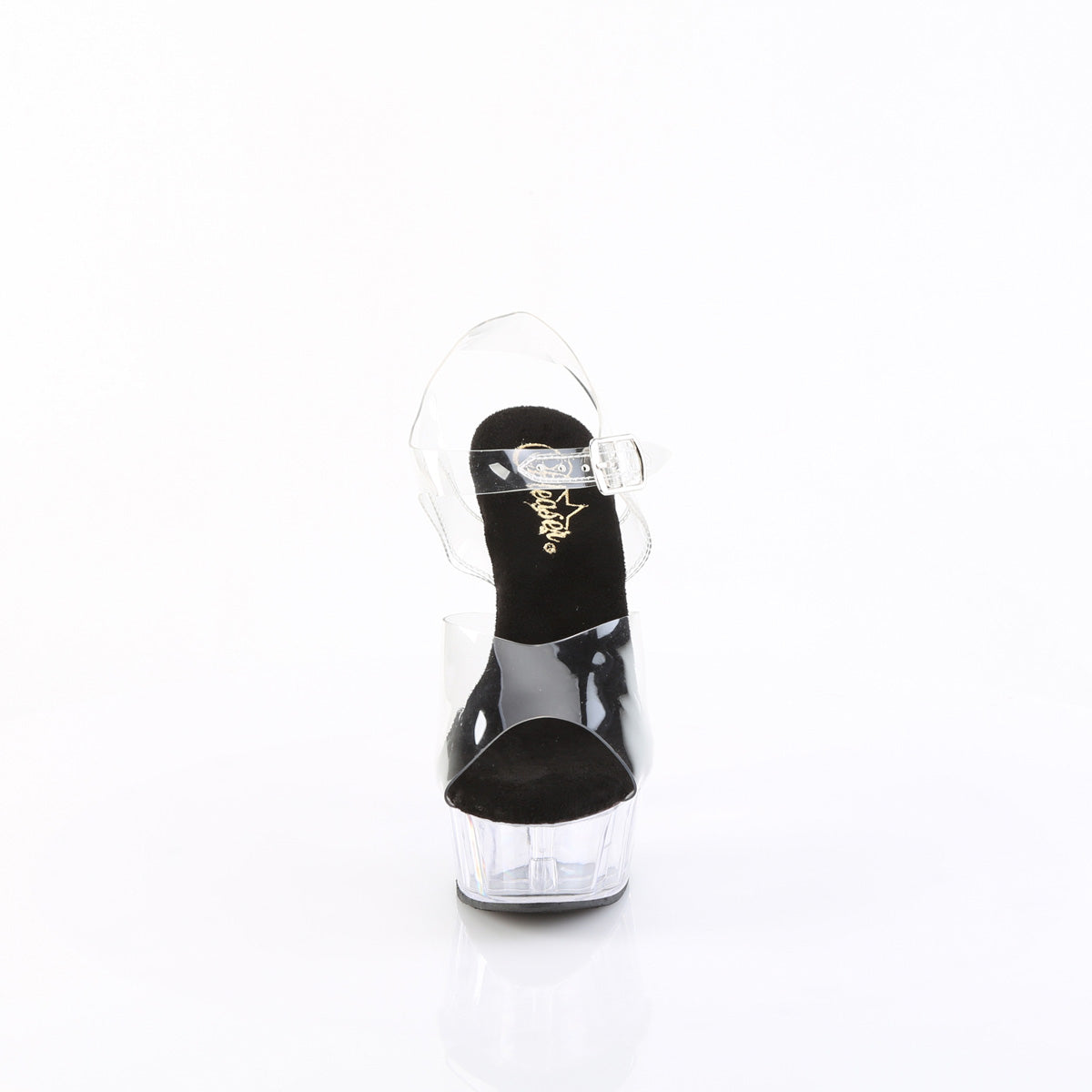 Pleaser Sandales pour femmes DELIGHT-608 CLR-BLK / CLR