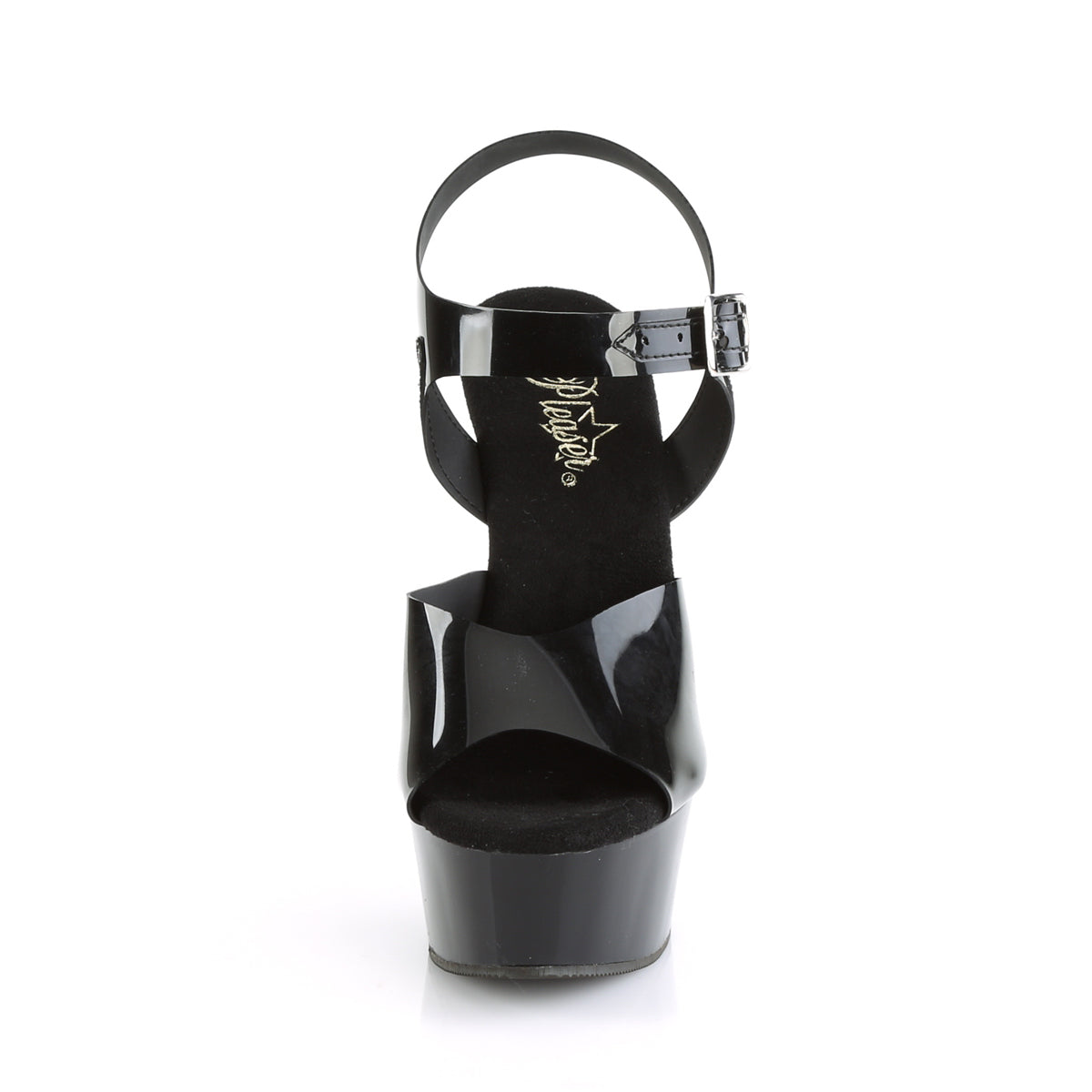 Pleaser Sandales pour femmes DELIGHT-608n BLK (gelée) TPU / BLK