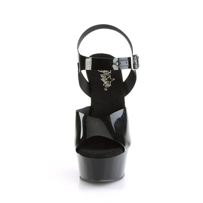 Pleaser Sandales pour femmes DELIGHT-608n BLK (gelée) TPU / BLK