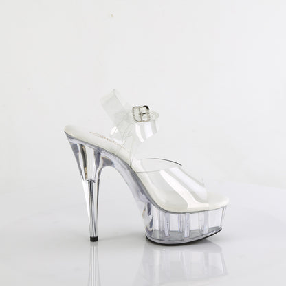 Pleaser Women's Platform Shoes DELIGHT-608VL Clr/Clr
