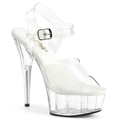 Pleaser Women's Platform Shoes DELIGHT-608VL Clr/Clr
