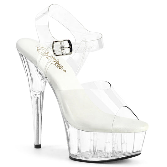 Pleaser Women's Platform Shoes DELIGHT-608VL Clr/Clr