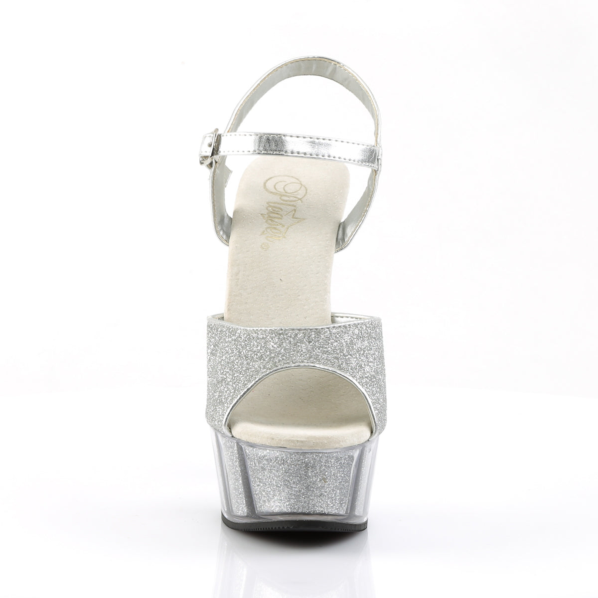 Pleaser Sandales pour femmes DELIGHT-609-5G SLV GLTR / SLV GLTR