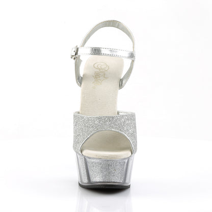 Pleaser Sandales pour femmes DELIGHT-609-5G SLV GLTR / SLV GLTR