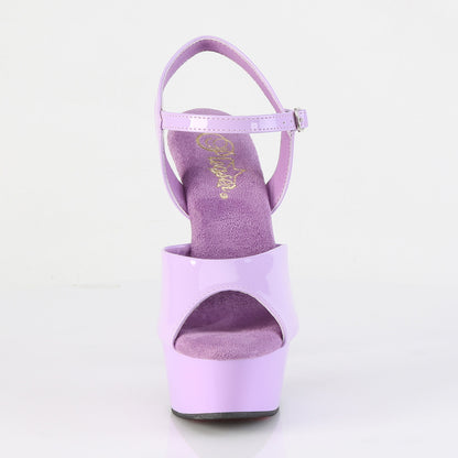 Pleaser Women's Platform Shoes DELIGHT-609 Lavender Pat/Lavender