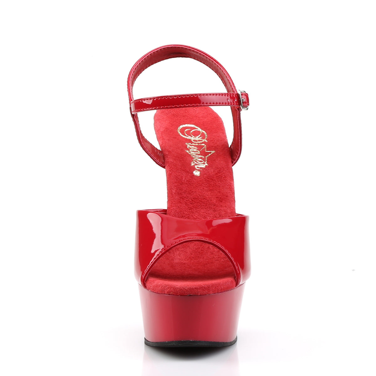 Pleaser Sandales pour femmes DELIGHT-609 Pat rouge / rouge