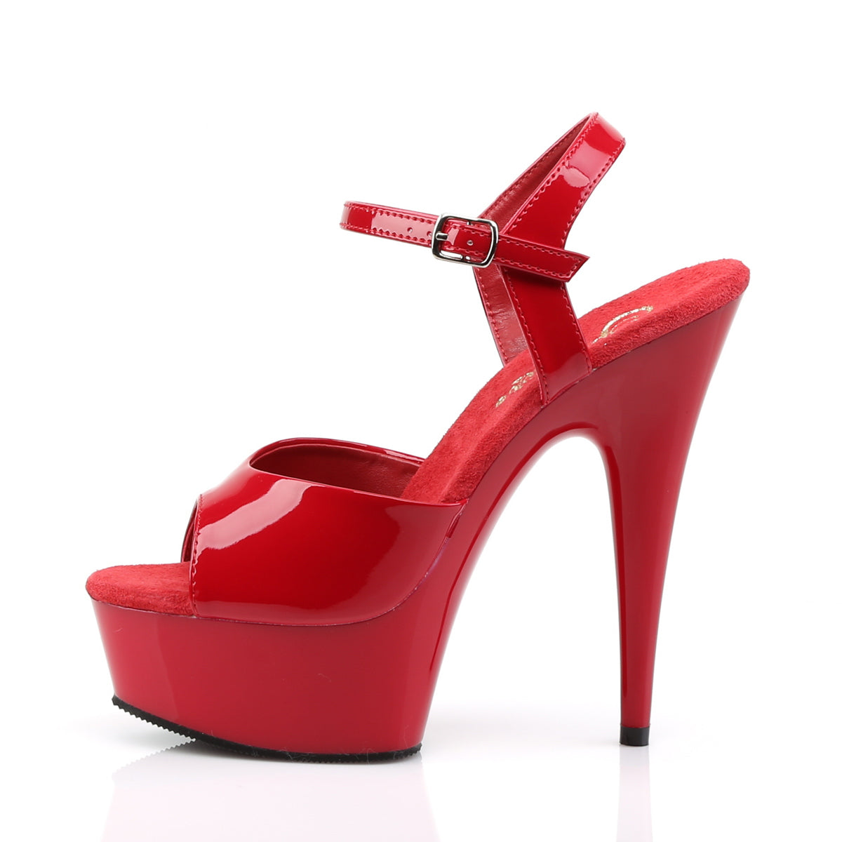 Pleaser Sandales pour femmes DELIGHT-609 Pat rouge / rouge