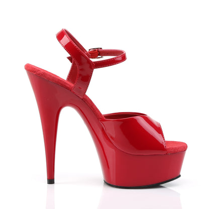 Pleaser Sandales pour femmes DELIGHT-609 Pat rouge / rouge