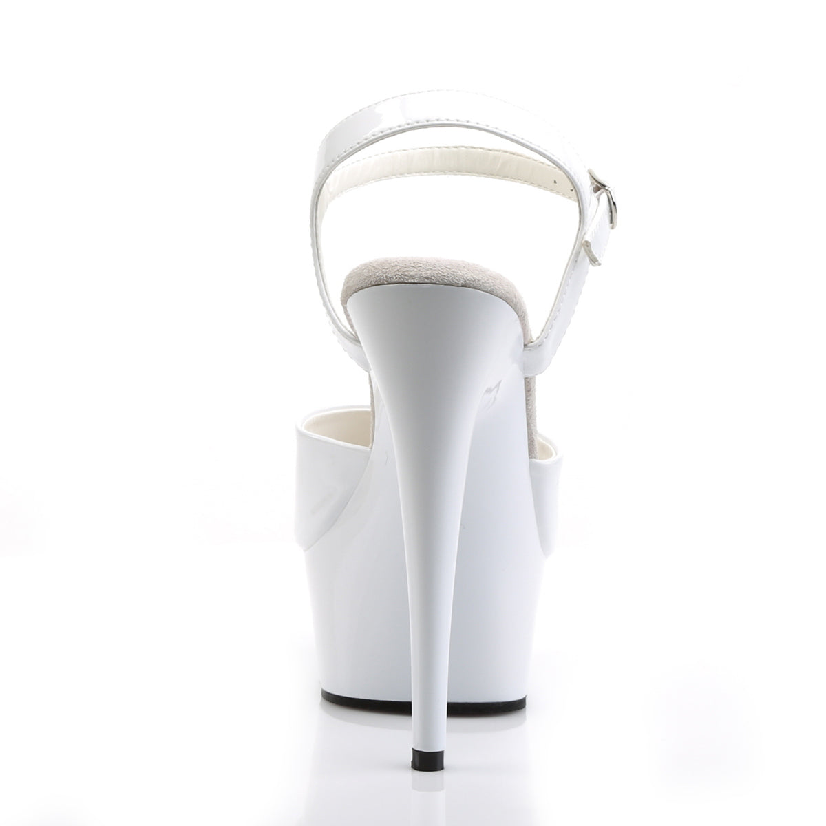 Pleaser Sandales pour femmes DELIGHT-609 wht pat / wt