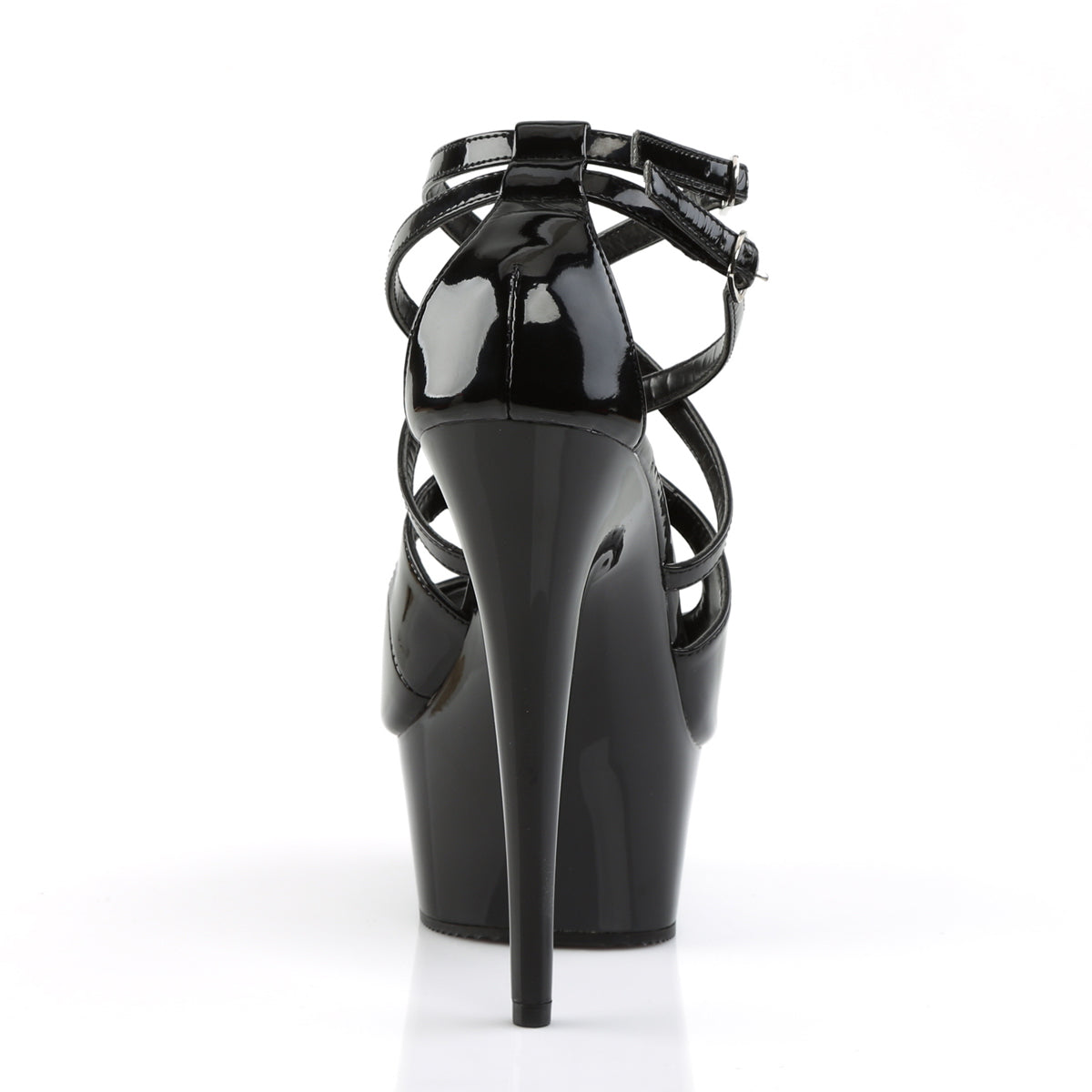 Pleaser Sandales pour femmes DELIGHT-612 blk / blk