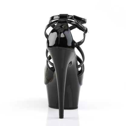 Pleaser Sandales pour femmes DELIGHT-612 blk / blk