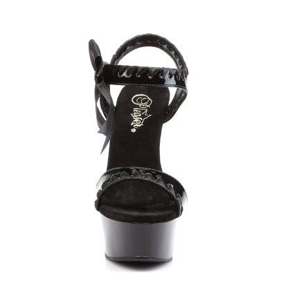 Pleaser Sandales pour femmes DELIGHT-615 blk / blk