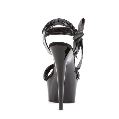 Pleaser Sandales pour femmes DELIGHT-615 blk / blk