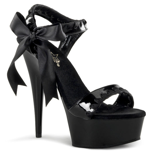 Pleaser Sandales pour femmes DELIGHT-615 blk / blk